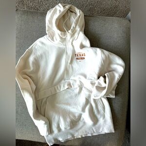 Nike hooded Texas Longhorn 1/4 zip Sweatshirt- Size L
